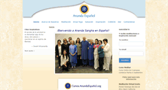 Desktop Screenshot of anandaespanol.org