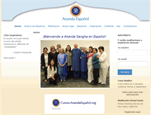 Tablet Screenshot of anandaespanol.org